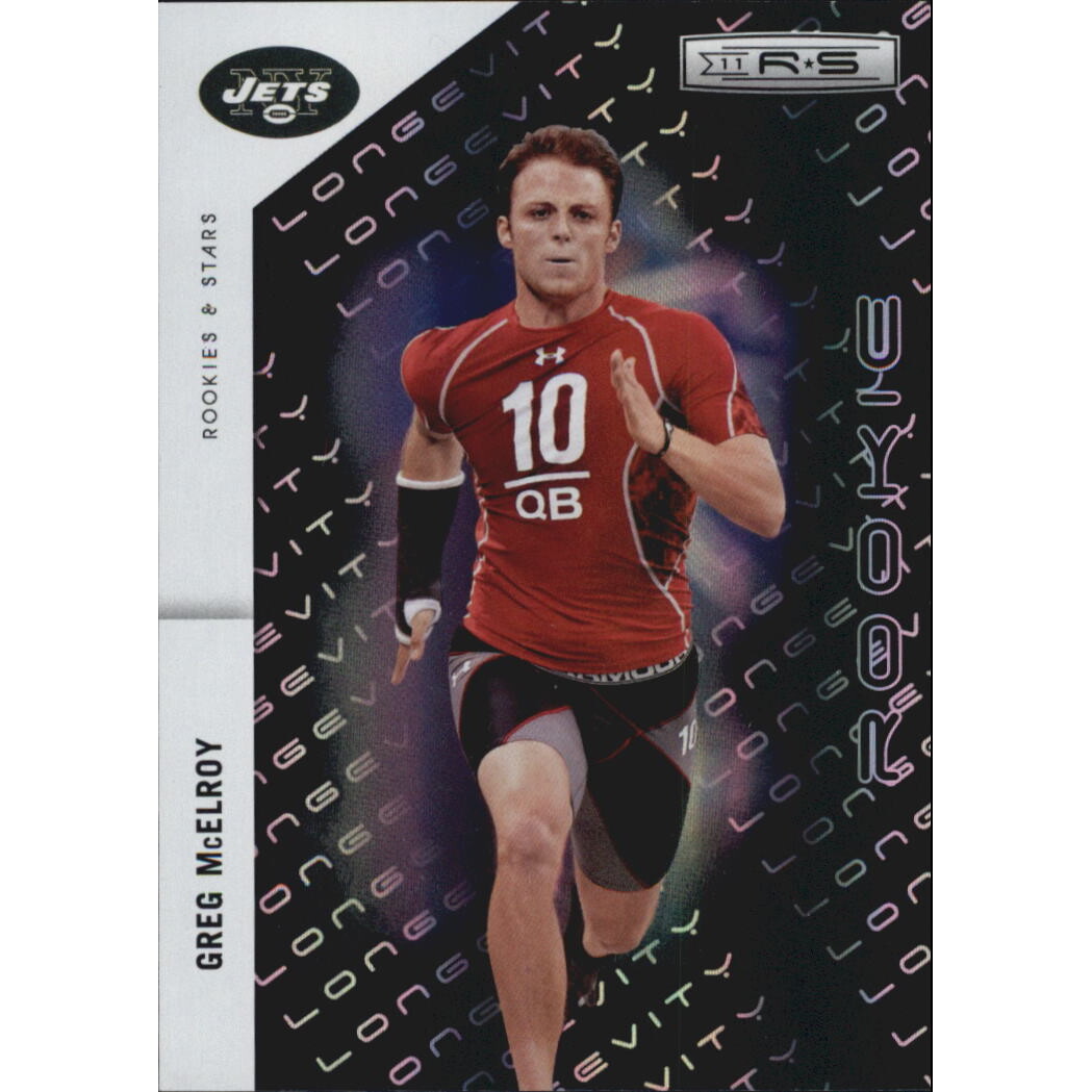 2011 Rookies and Stars Longevity Parallel Silver Holofoil #192 Greg McElroy
