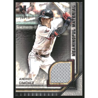 2023 Topps Museum Collection Meaningful Material Relics #MMRAG Andres Gimenez