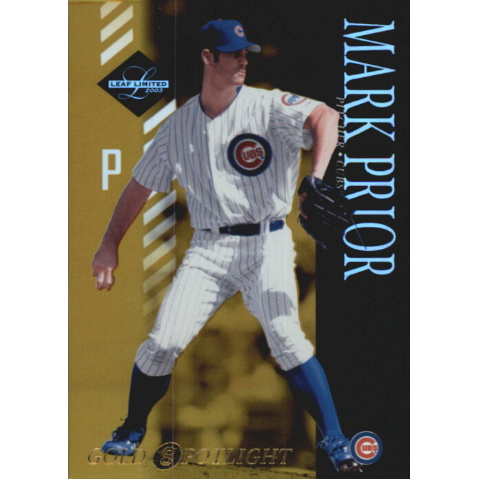 2003 Leaf Limited Gold Spotlight #44 Mark Prior H 2003 Leaf Limited Gold Spotlight #44 Mark Prior H
