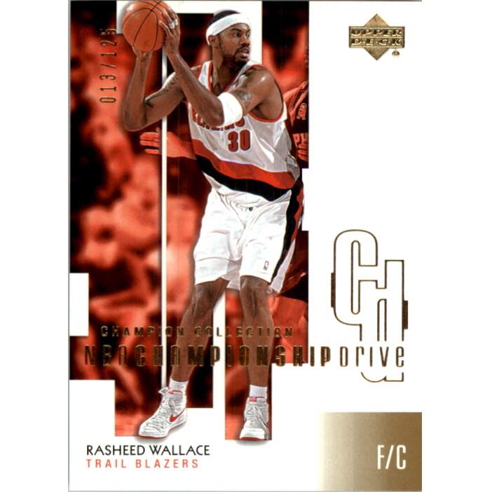 2002-03 Upper Deck Championship Drive Parallel #74 Rasheed Wallace