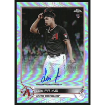 2022 Topps Chrome Rookie Autographs Refractors #RALF Luis Frias