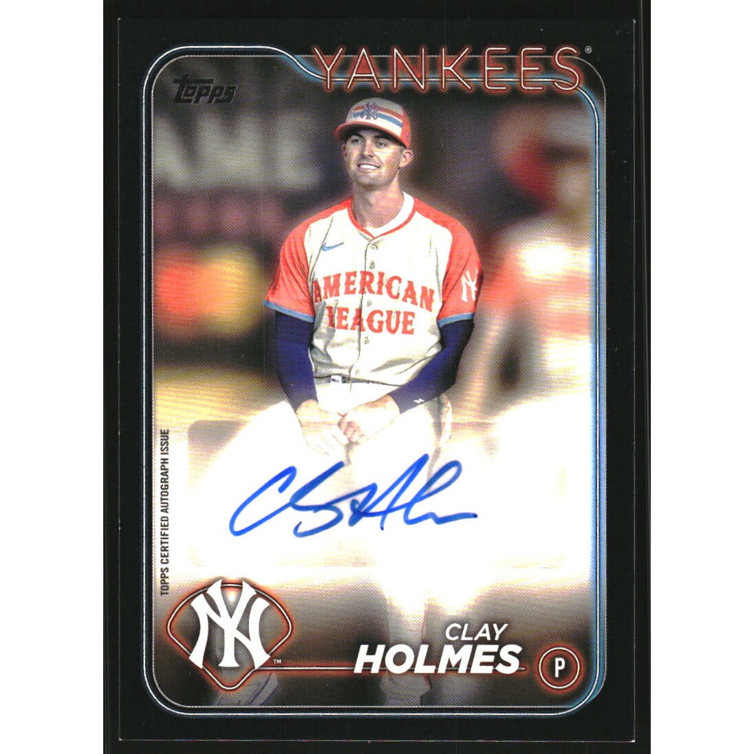 2024 Topps Update '24 MLB All-Star Game Autographs Black #ASGACH Clay Holmes/199. rookie card picture