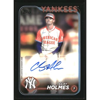 2024 Topps Update '24 MLB All-Star Game Autographs Black #ASGACH Clay Holmes/199