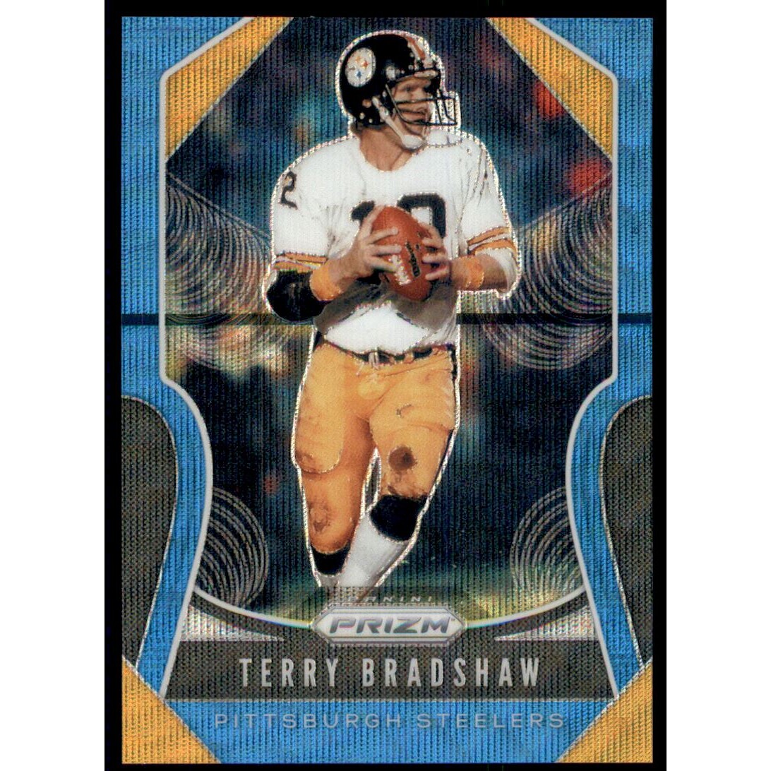 2019 Panini Prizm Prizms Blue Wave #286 Terry Bradshaw