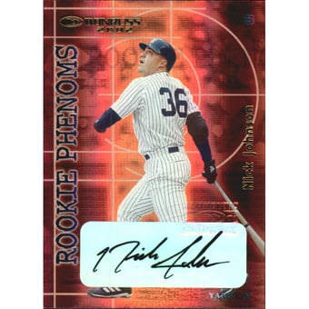 2002 Donruss Rookies Phenoms Autographs #17 Nick Johnson/250