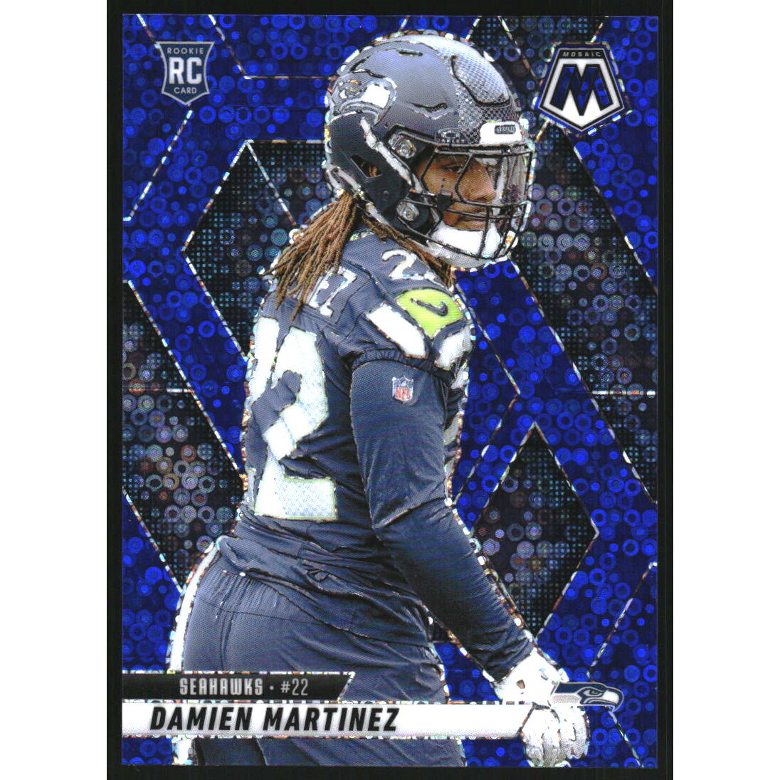 2025 Panini Mosaic Mosaic No Huddle Blue #360 Damien Martinez 2025 Panini Mosaic Mosaic No Huddle Blue #360 Damien Martinez