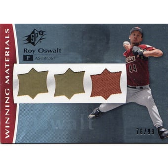 2008 SPx Winning Materials UD Logo #RO Roy Oswalt