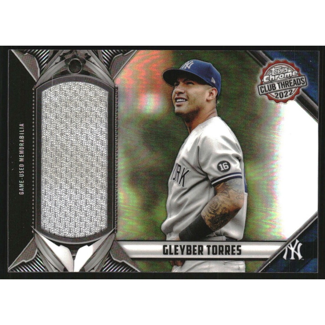 2022 Topps Chrome Club Threads Relics #TCTGT Gleyber Torres