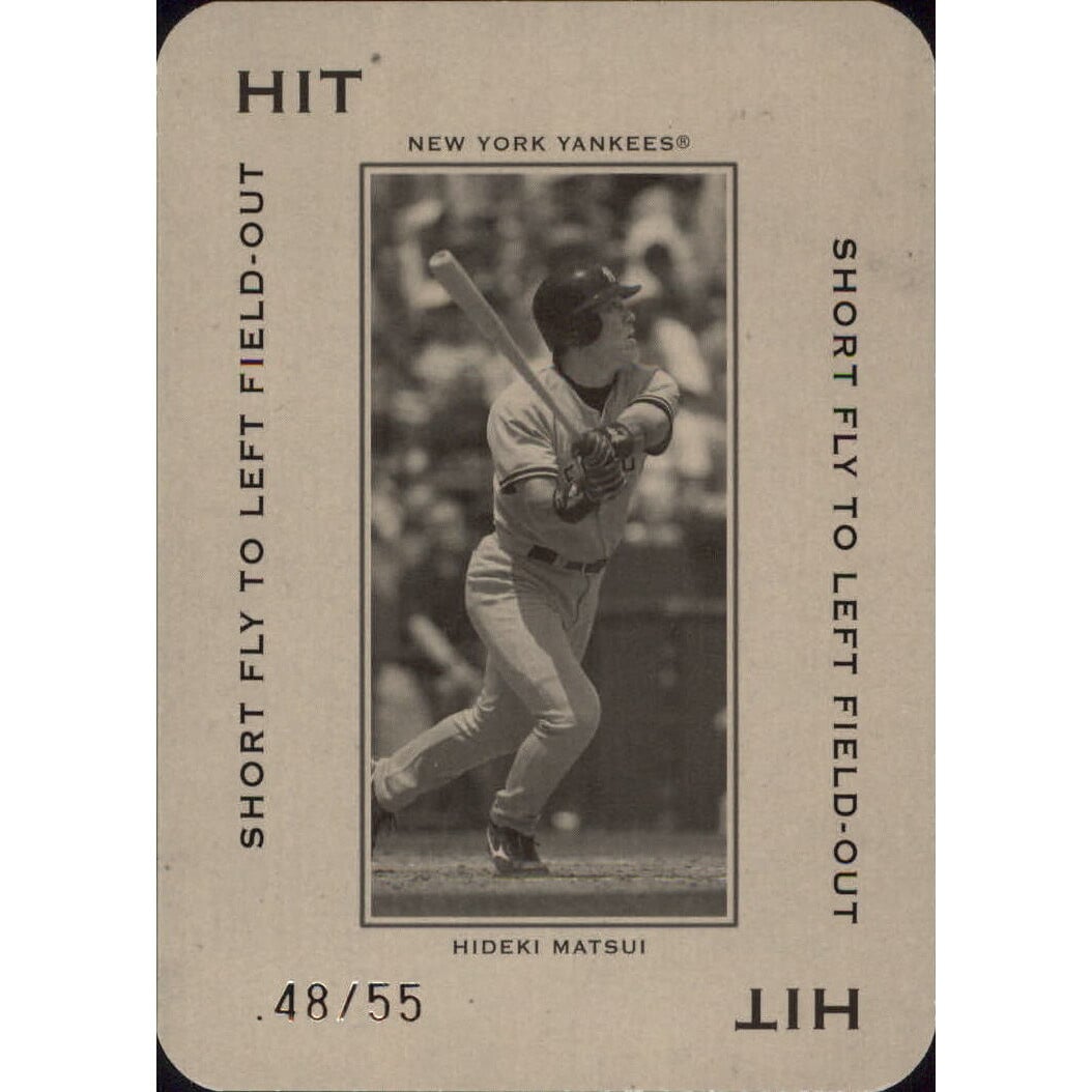 2005 Throwback Threads Polo Grounds 55 HIT Short Fly #25 Hideki Matsui