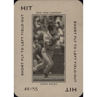 2005 Throwback Threads Polo Grounds 55 HIT Short Fly #25 Hideki Matsui