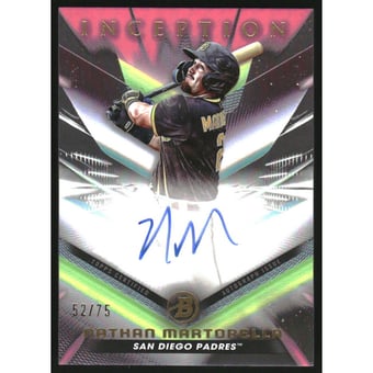 2023 Bowman Inception Autographs Fuchsia Foil #BPANM Nathan Martorella