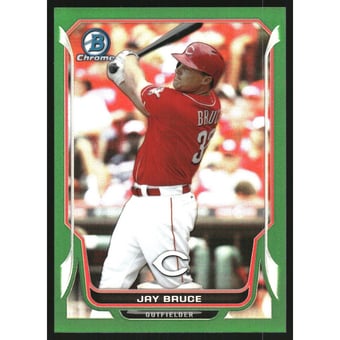 2014 Bowman Chrome Green Refractors #125 Jay Bruce
