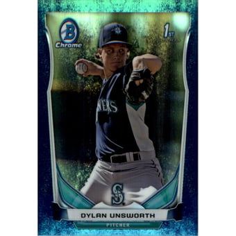 2014 Bowman Chrome Prospects Series 2 Bubble Refractors #BCP66 Dylan Unsworth