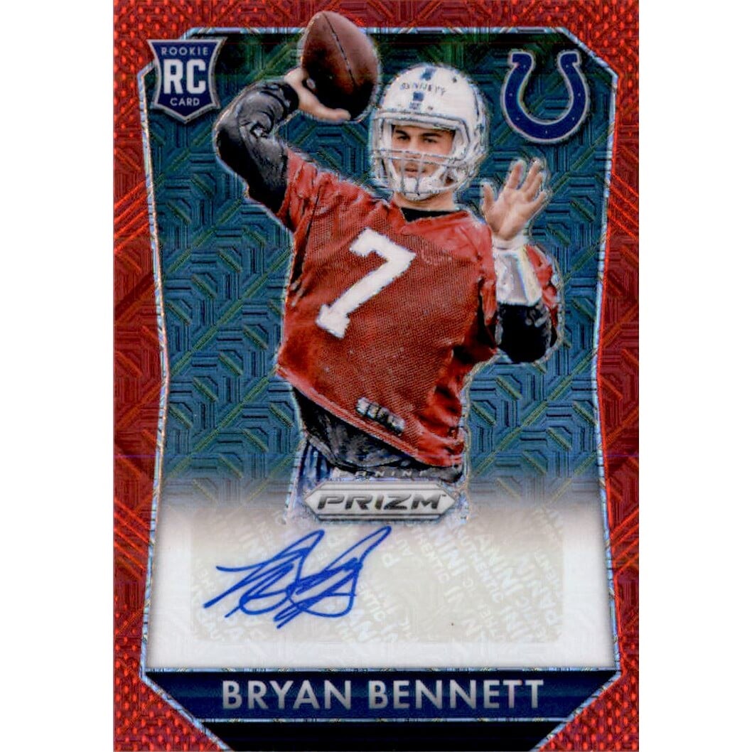 2015 Panini Prizm Rookie Autographs Prizms Red Power #RSBR Bryan Bennett/40. rookie card picture