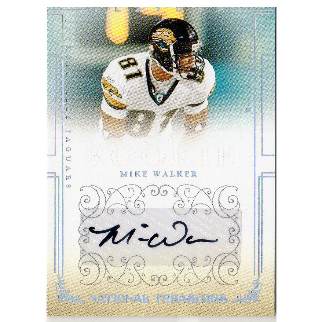 2007 Playoff National Treasures #159 Mike Walker AU/299 RC