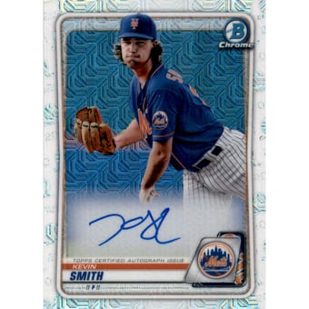2020 Bowman Chrome Mega Box Prospect Autograph Refractors #BCMAKS Kevin Smith