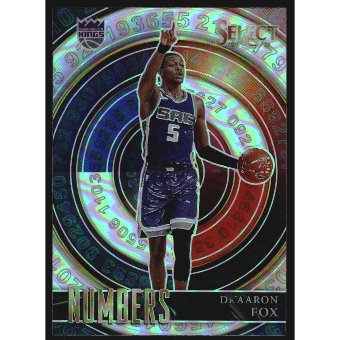 2020-21 Select Numbers Prizms Silver #39 De'Aaron Fox