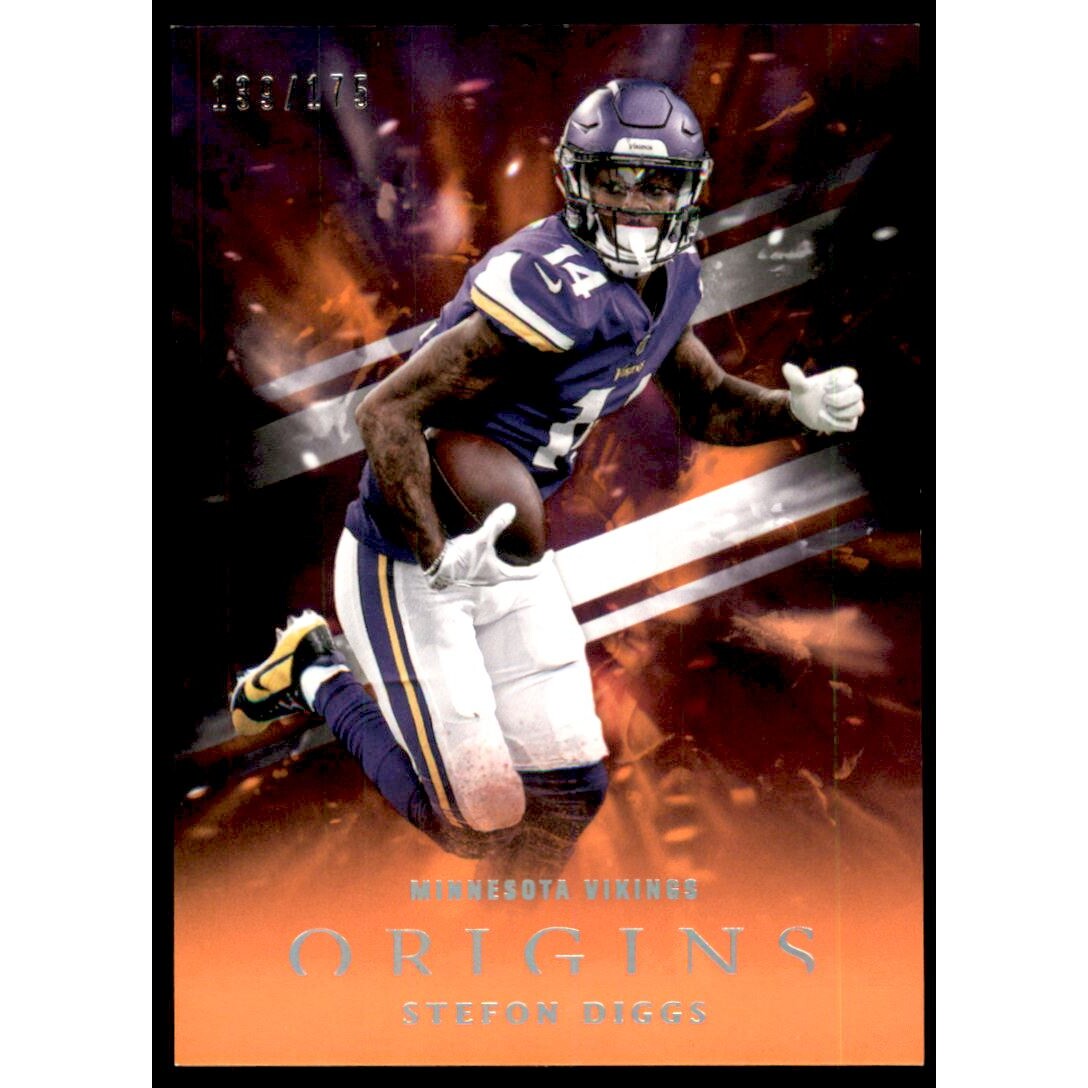 2018 Panini Origins Orange #6 Stefon Diggs. rookie card picture