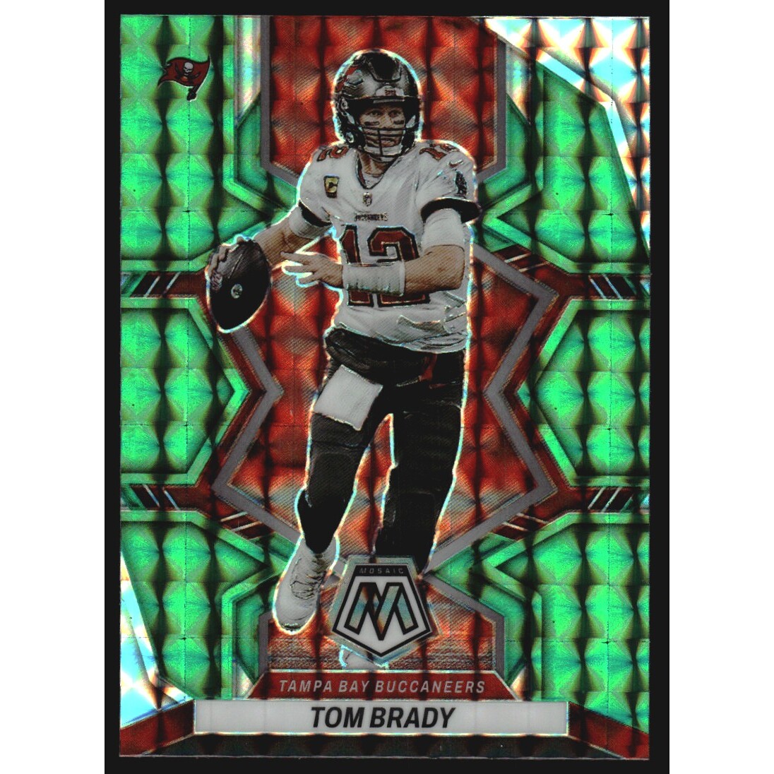 2022 Panini Mosaic Mosaic Green #182 Tom Brady