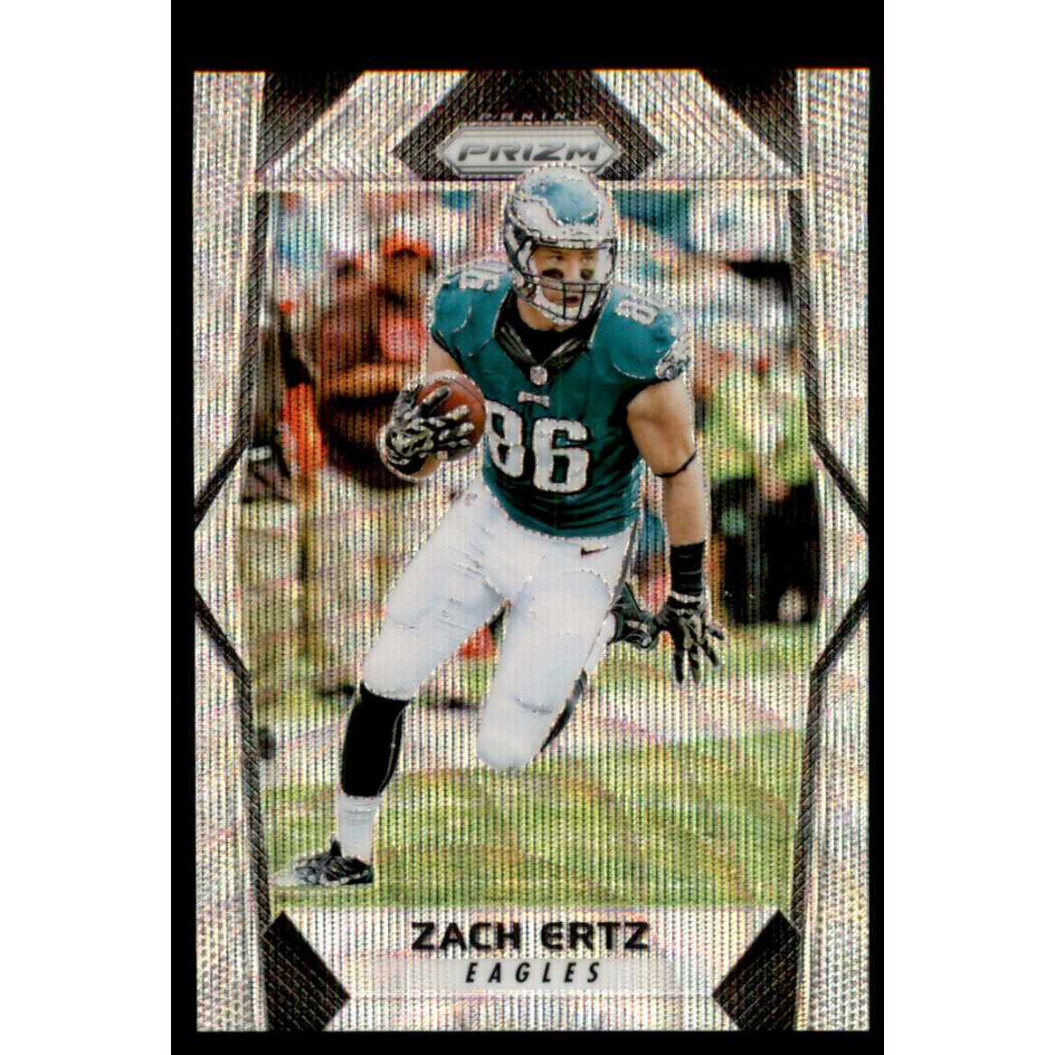 2017 Panini Prizm Prizms Blue Wave #27 Zach Ertz