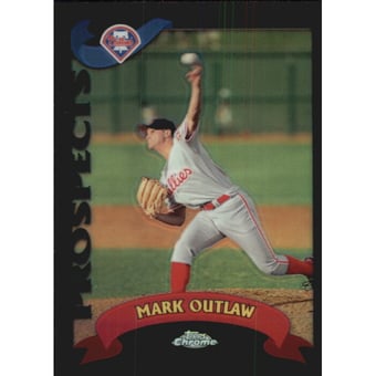 2002 Topps Chrome Traded Black Refractors #T122 Mark Outlaw
