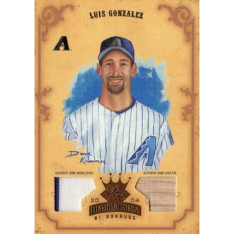 2004 Diamond Kings DK Materials Bronze #69 Luis Gonzalez Bat-Jsy/150