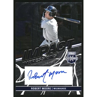 2023 Elite Extra Edition Impact Impressions Signatures #21 Robert Moore