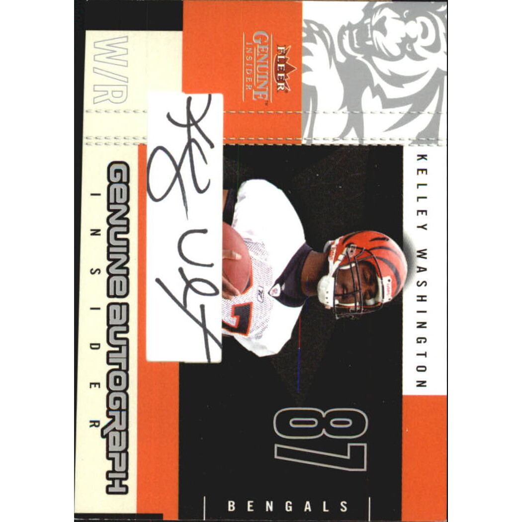 2003 Fleer Genuine Insider Autographs #AIKW Kelley Washington