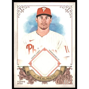 2021 Topps Allen and Ginter Relics #AGAJTR J.T. Realmuto