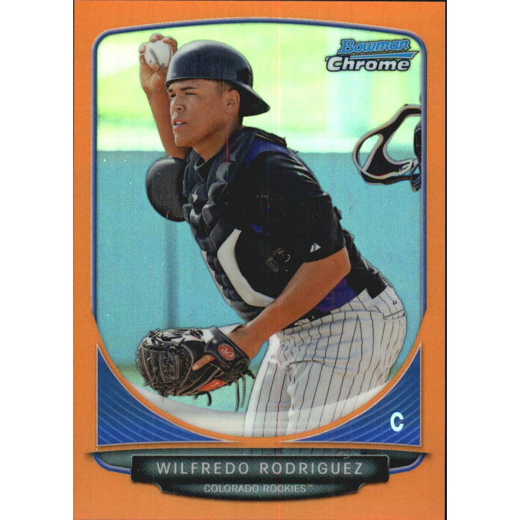 2013 Bowman Chrome Prospects Orange Refractors #BCP148 Wilfredo Rodriguez. rookie card picture