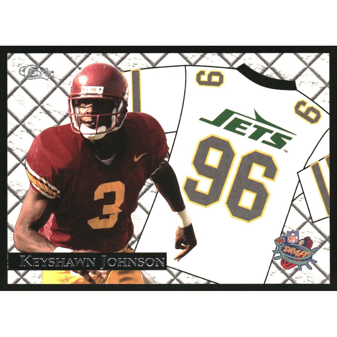 1996 Classic NFL Rookies Road Jersey Images #RJ1 Keyshawn Johnson
