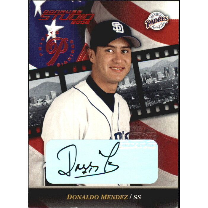 2002 Studio Private Signings #138 Donaldo Mendez/250