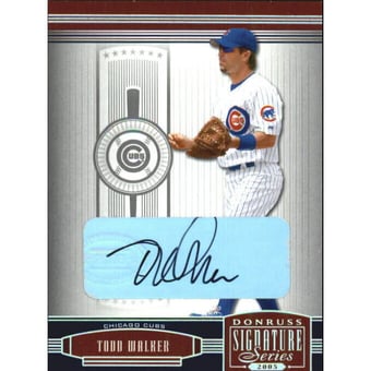 2005 Donruss Signature Series Autograph Silver #29 Todd Walker T5