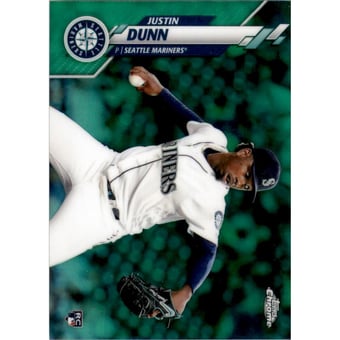 2020 Topps Chrome Green Refractors #136 Justin Dunn