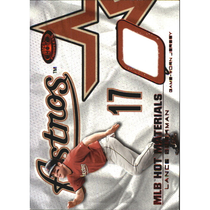 2002 Hot Prospects MLB Red Hot Materials #LB Lance Berkman Jsy
