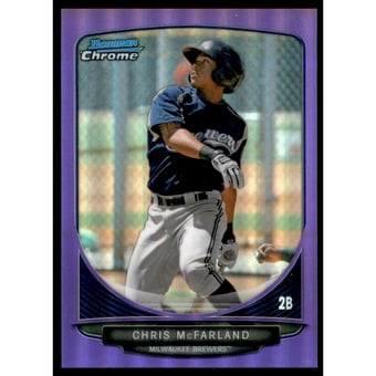 2013 Bowman Chrome Prospects Purple Refractors #BCP54 Chris McFarland