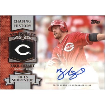 2013 Topps Chasing History Autographs #ZC Zack Cozart S2