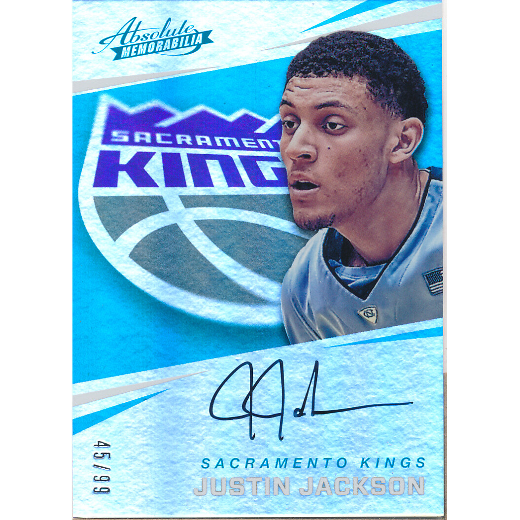 2017-18 Absolute Memorabilia Rookie Autographs #14 Justin Jackson