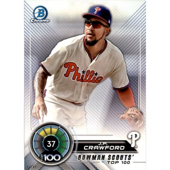 2018 Bowman Chrome 5x7 Scouts Top 100 #BTP37 J.P. Crawford
