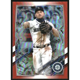 2021 Topps Chrome Ben Baller Orange Refractors #113 Kyle Seager