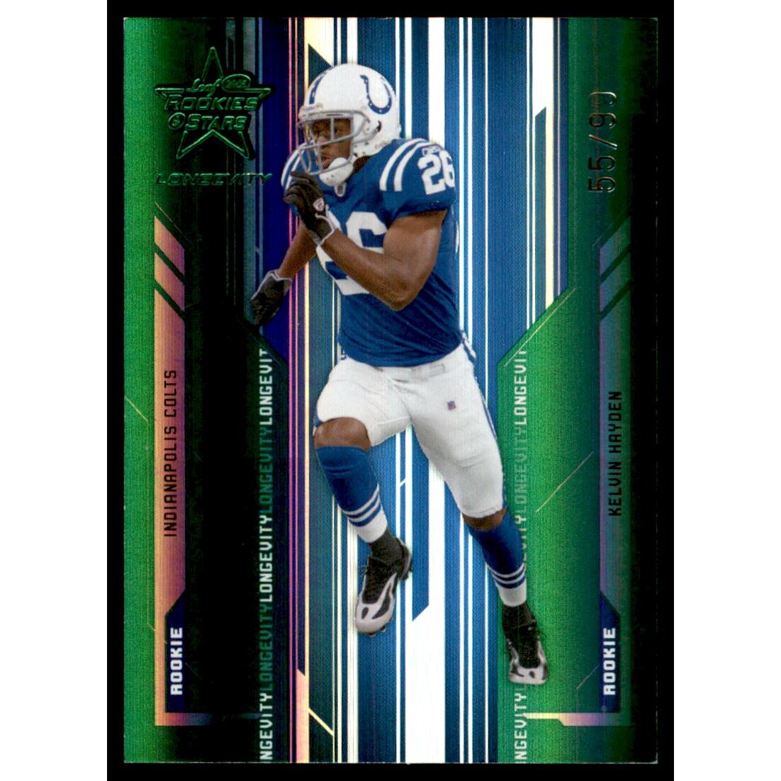 2005 Leaf Rookies and Stars Longevity Emerald #126 Kelvin Hayden