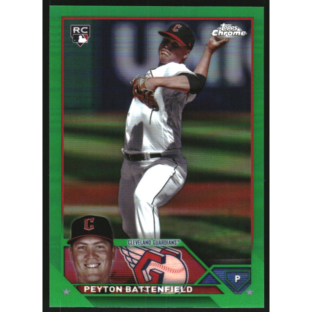 2023 Topps Chrome Update Green Refractors #USC102 Peyton Battenfield