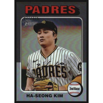2024 Topps Heritage Chrome Silver Refractors #417 Ha-Seong Kim/375