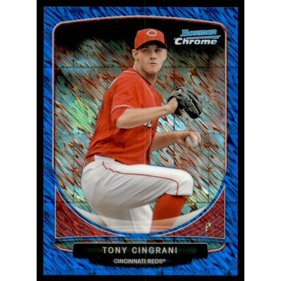 2013 Bowman Chrome Cream of the Crop Mini Blue Wave Refractors #CR3 Tony Cingrani