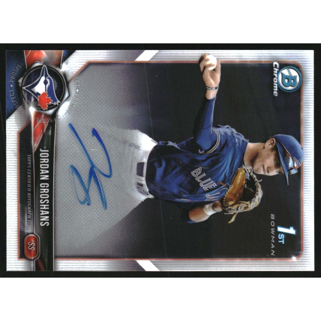 2018 Bowman Chrome Draft Autographs #CDAJG Jordan Groshans 2018 Bowman Chrome Draft Autographs #CDAJG Jordan Groshans