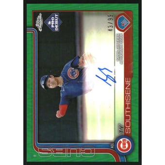 2025 Topps Pro Debut Chrome Autographs Green Refractors #PDC165 Ty Southisene