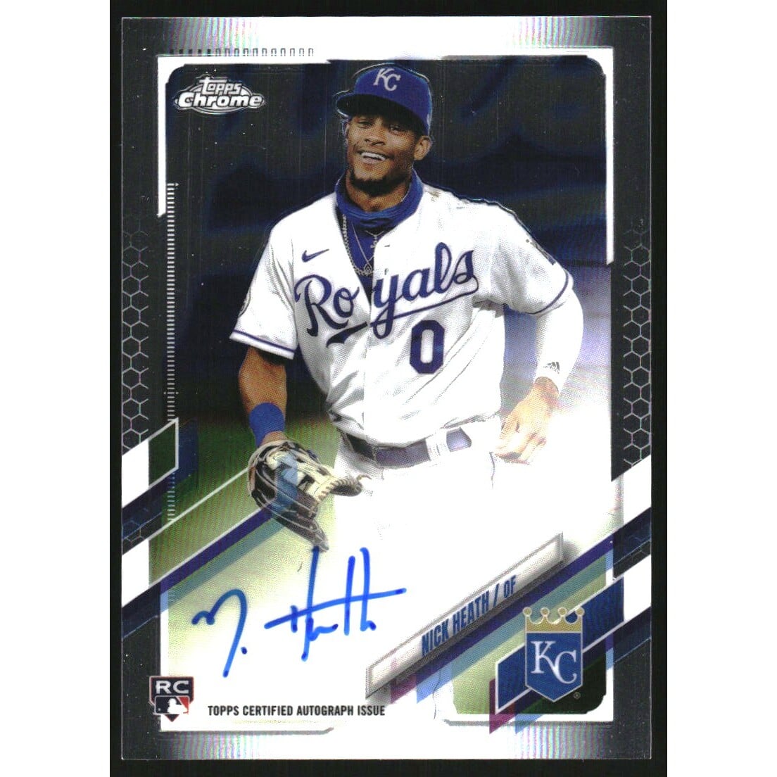 2021 Topps Chrome Rookie Autographs #RANH Nick Heath. rookie card picture