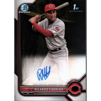 2022 Bowman Chrome Prospect Autographs #CPARCA Ricardo Cabrera