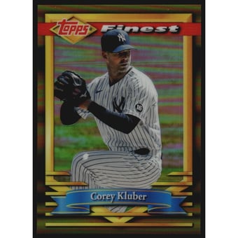 2021 Finest Flashbacks Gold Refractors #118 Corey Kluber