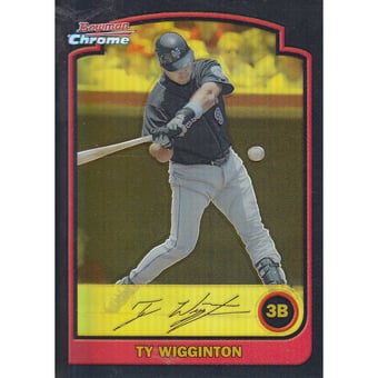 2003 Bowman Chrome Draft Gold Refractors #5 Ty Wigginton
